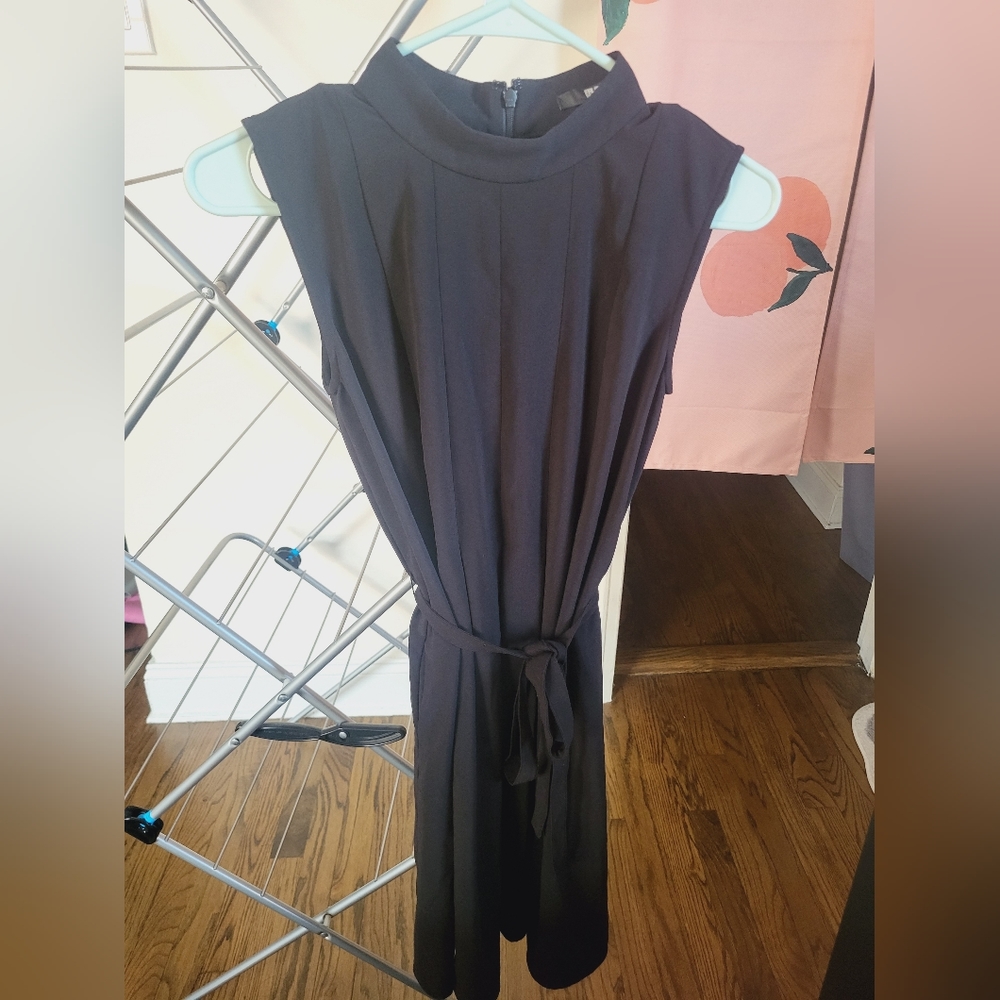 Uniqlo - Black mockneck dress with pockets - S